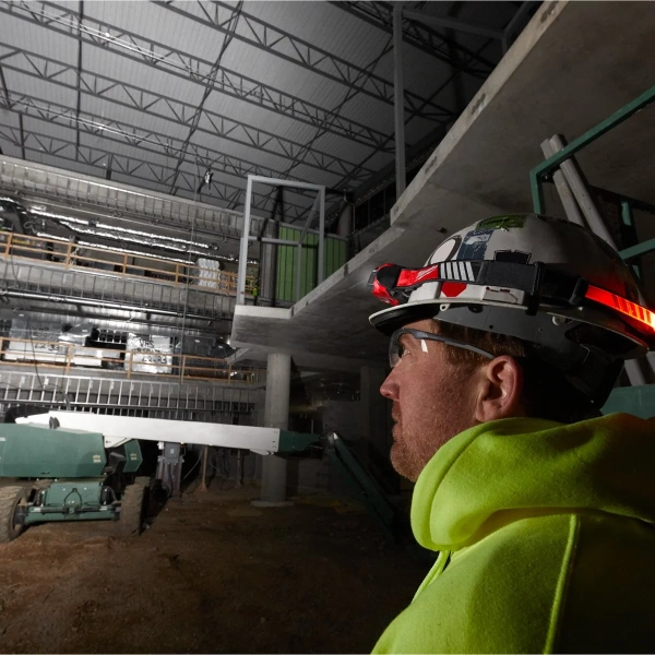 USB rechargeable HI-VIS headlamp