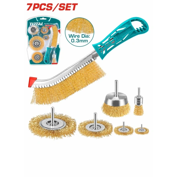 TAC310071 7 Pcs Wire Brush Set