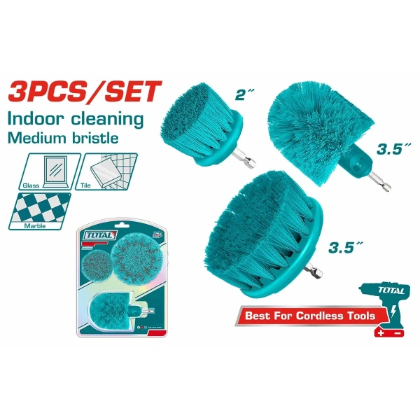 TACM3001 3 Pcs Medium Bristle Brush Set