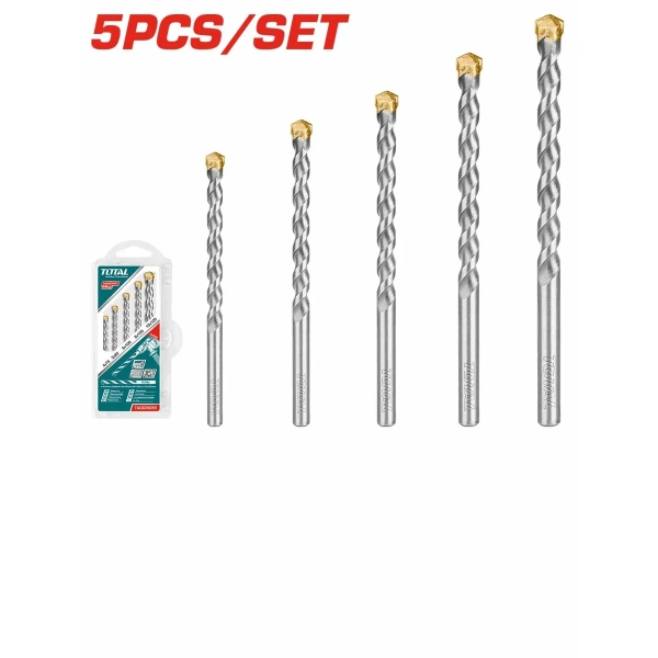 TACSD5055 5 Pcs Masonry Drill Bits Set