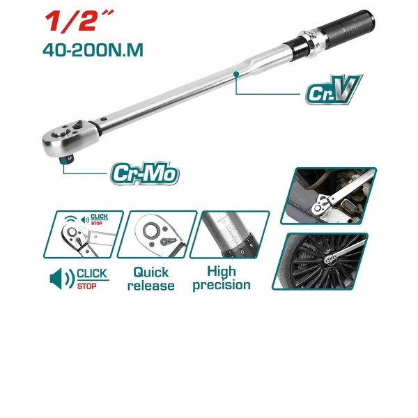 THPTW200N2 1/2″ Adjustable Torque Wrench
