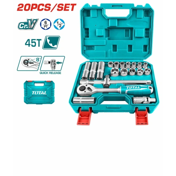 THT121201 20 Pcs 1/2″ Socket Set