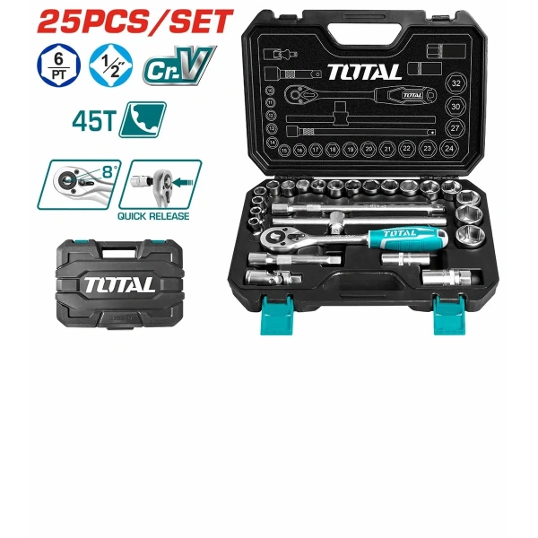 THT121251 25 Pcs 1/2″ Socket Set