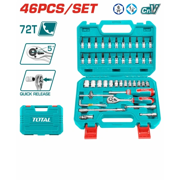THT141462 46 Pcs 1/4″ Socket Set