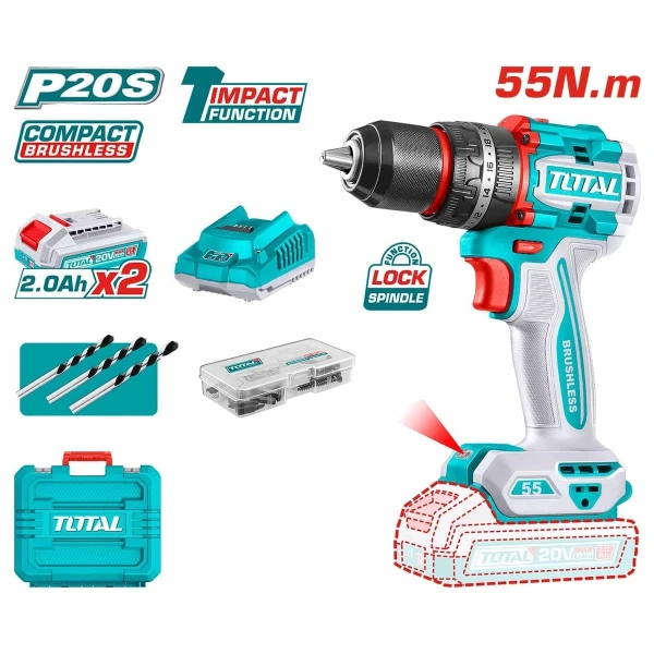 TIDLI20558 Compact Brushless Li-ion Impact Drill