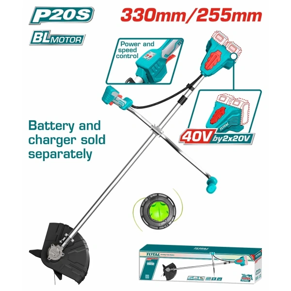 TSTLI20018 Li-ion String Trimmer & Bush Cutter