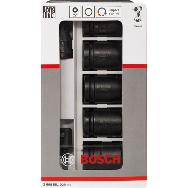 7-piece socket set 13 - 24 mm